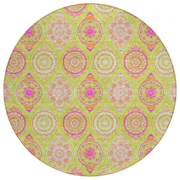 Addison Rugs Chantille Lime 8'0" x 8'0" Round Collection