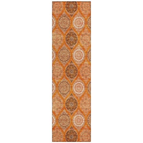 Addison Rugs Chantille Orange 2'3" x 7'6" Runner Collection