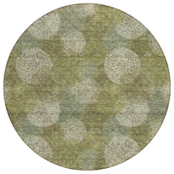 Addison Rugs Chantille Green 8'0" x 8'0" Round Collection