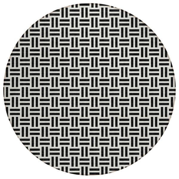 Addison Rugs Chantille Black 8'0" x 8'0" Round