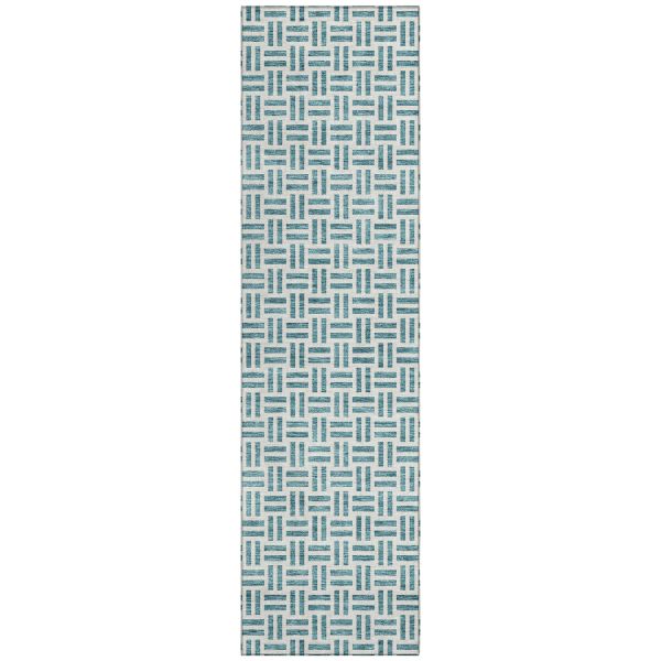 Addison Rugs Chantille Teal 2'3" x 7'6" Runner Collection