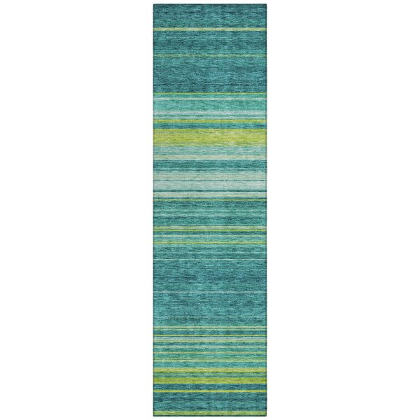 Addison Rugs Chantille Teal 2'3" x 7'6" Runner Collection