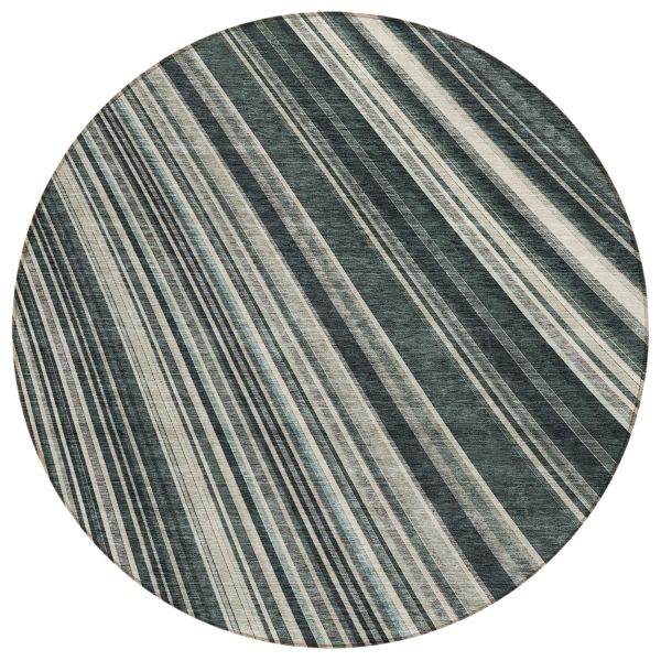 Addison Rugs Chantille Black 8'0" x 8'0" Round