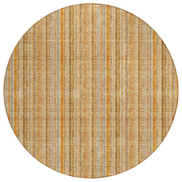 Addison Rugs Chantille Peach 8'0" x 8'0" Round Collection