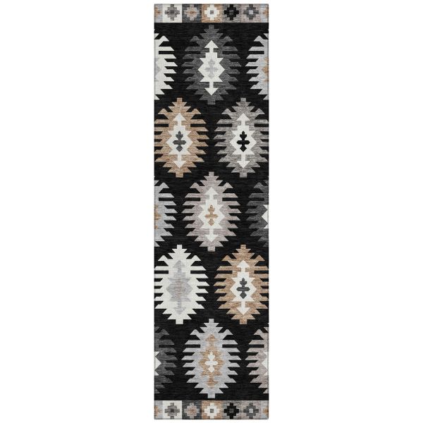 Addison Rugs Chantille Black 2'3" x 7'6" Runner Collection