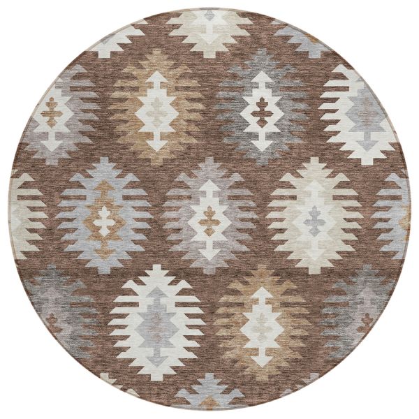 Addison Rugs Chantille Brown 8'0" x 8'0" Round