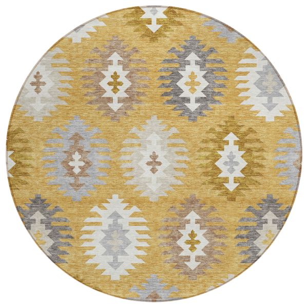 Addison Rugs Chantille Gold 8'0" x 8'0" Round