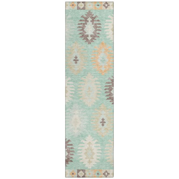 Addison Rugs Chantille Mint 2'3" x 7'6" Runner Collection