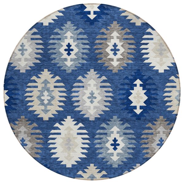Addison Rugs Chantille Navy 8'0" x 8'0" Round