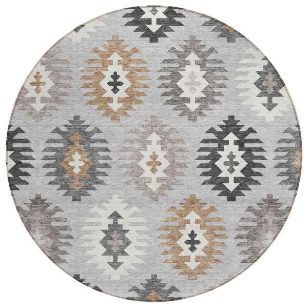 Addison Rugs Chantille Silver 8'0" x 8'0" Round