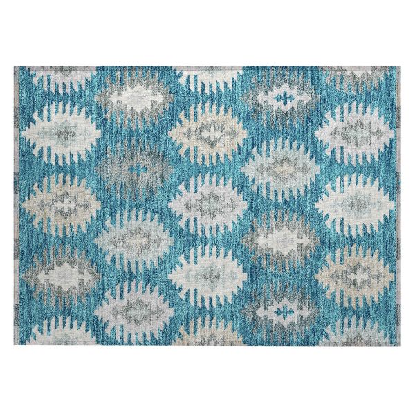 Addison Rugs Chantille Teal 1'8" x 2'6"