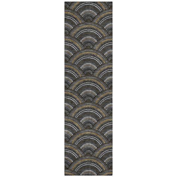 Addison Rugs Chantille Black 2'3" x 7'6" Runner Collection