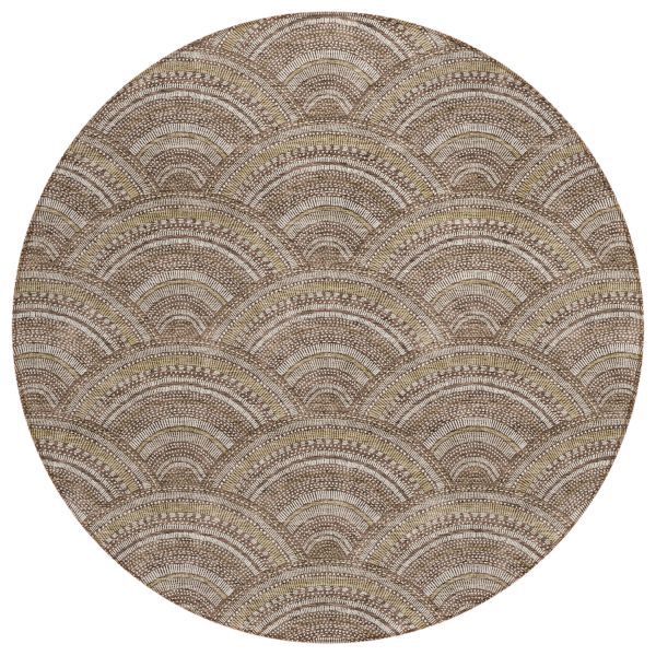 Addison Rugs Chantille Brown 8'0" x 8'0" Round Collection