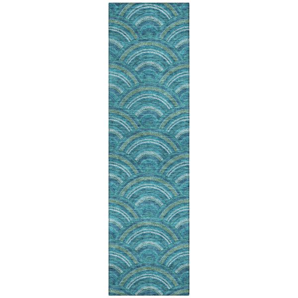 Addison Rugs Chantille Teal 2'3" x 7'6" Runner