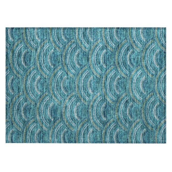 Addison Rugs Chantille Teal 1'8" x 2'6" Collection