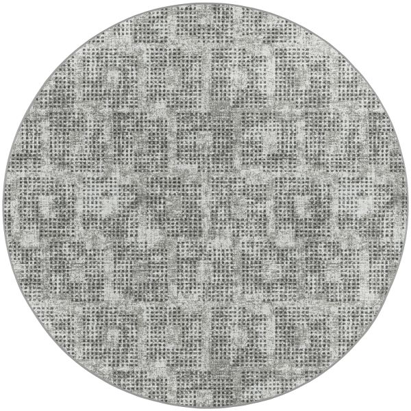 Dalyn Rugs Delano DA1 Pewter 10'0" x 10'0" Round Collection