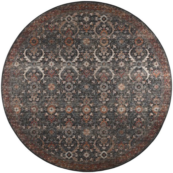 Dalyn Rugs Jericho JC1 Charcoal 10'0" x 10'0" Round Collection