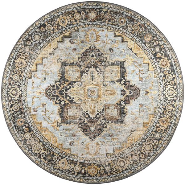 Dalyn Rugs Jericho JC2 Pewter 10'0" x 10'0" Round Collection