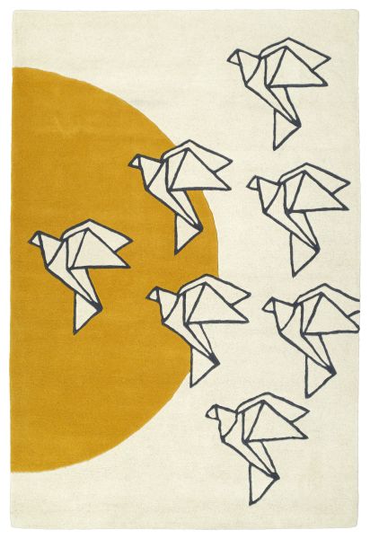 Kaleen Origami Collection Ivory Collection