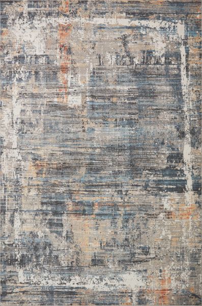 Loloi II Maeve MAE-03 Slate / Apricot 18" x 18" Sample Collection