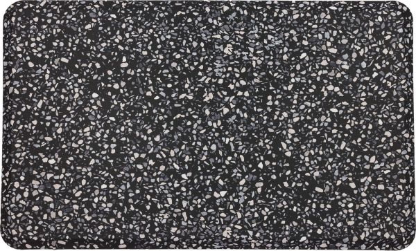 Mohawk Dri-pro Deluxe Cushion Mat Terrazo Tile Black 1'8" x 3'6" Collection