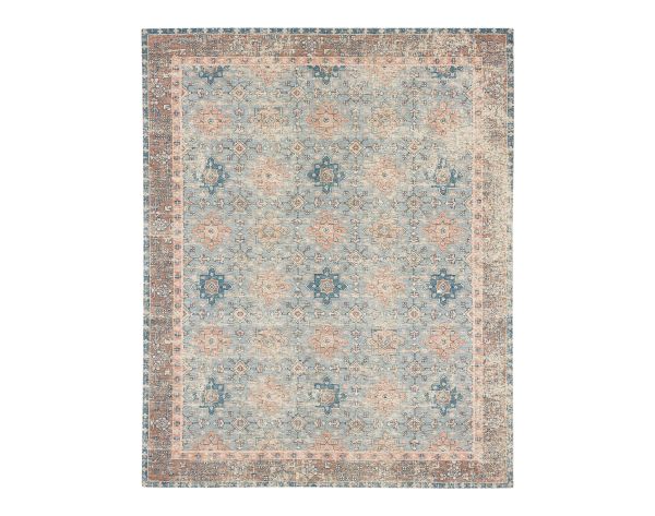 Karastan Rugs Zula Hazega Blue/Rose