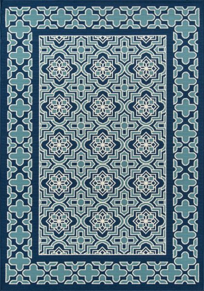 Momeni Baja Baj21 Spanish Tile Blue 2'3" x 7'6" Runner