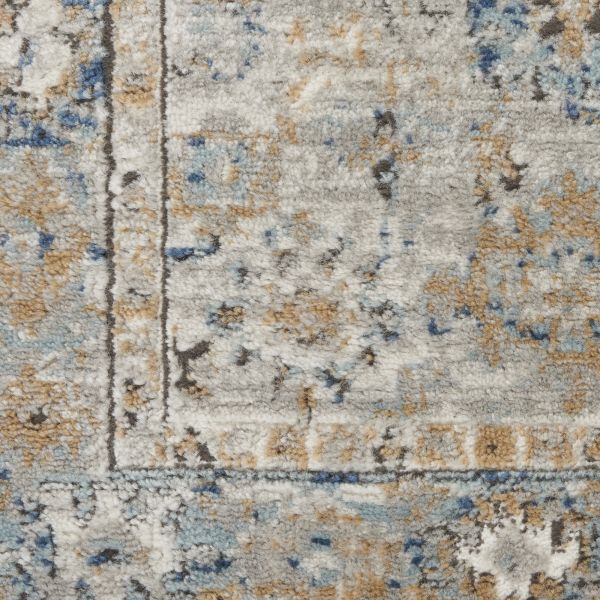 Nourison Home Quarry Grey/Light Blue 2'2" x 7'6" Runner Collection