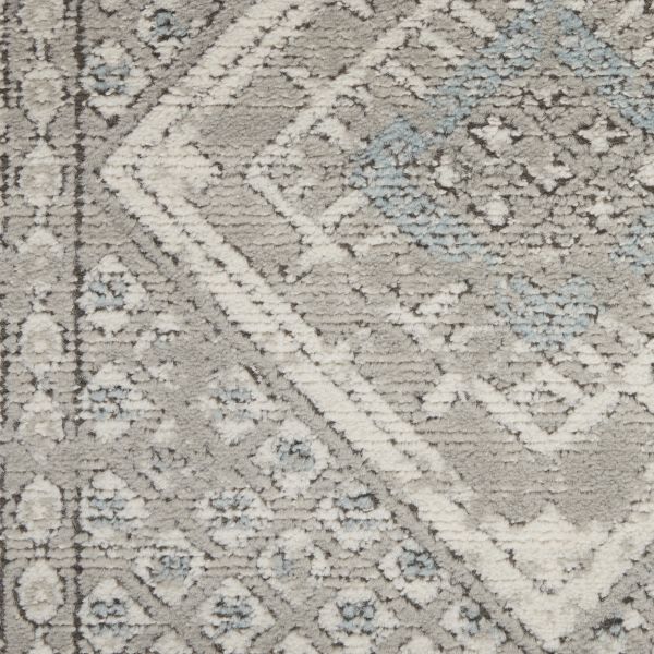 Nourison Home Quarry Grey/Ivory/Blue 6'7" x 9'6" Collection
