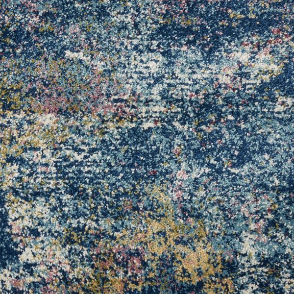 Nourison Home Fusion Blue Multi Colored 7'10" x 10'6" Collection
