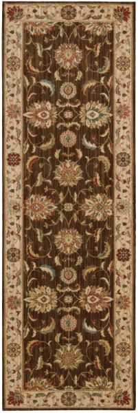 Nourison Home Living Treasures Brown 2'6" x 8' Runner Collection