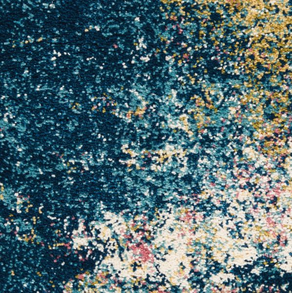 Nourison Home Fusion Blue Multi Colored 4' x 6' Collection