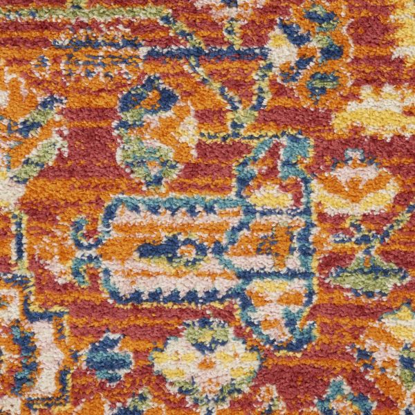 Nourison Home Allur Red Multicolor 4' x 6' Collection