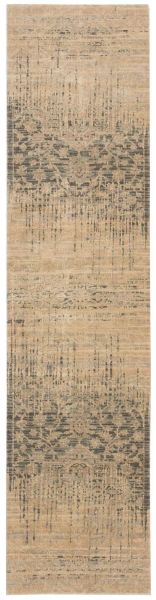 Nourison Home Silk Elements Beige 2'5" x 10' Runner Collection
