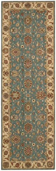 Nourison Home Living Treasures Aqua 2'6" x 8' Runner