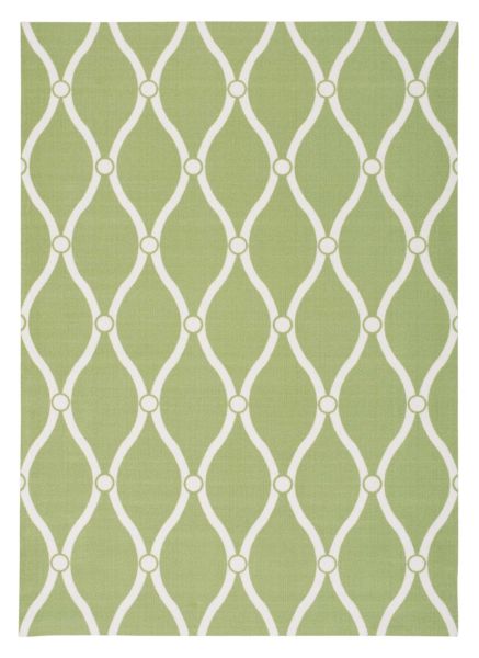 Nourison Home & Garden Green 7'9" x 10'10"