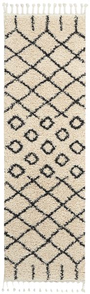 Nourison Home Moroccan Shag Cream 2'2" x 8'1" Runner Collection