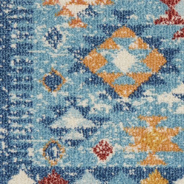 Nourison Home Passion Blue/Multicolor 2'2" x 7'6" Runner