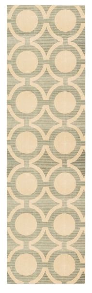 Nourison Home Luminance Cream/Grey 2'3" x 8' Runner