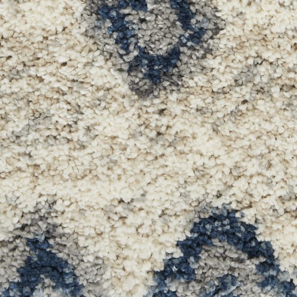 Nourison Home Oslo Shag Ivory/Blue