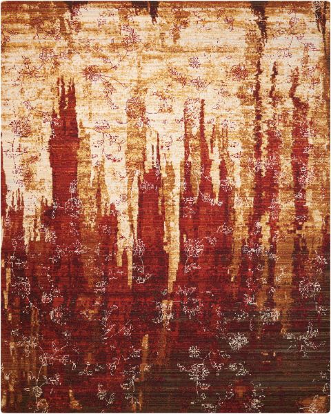 Nourison Home Rhapsody Gold/Garnet 9'9" x 13' Collection