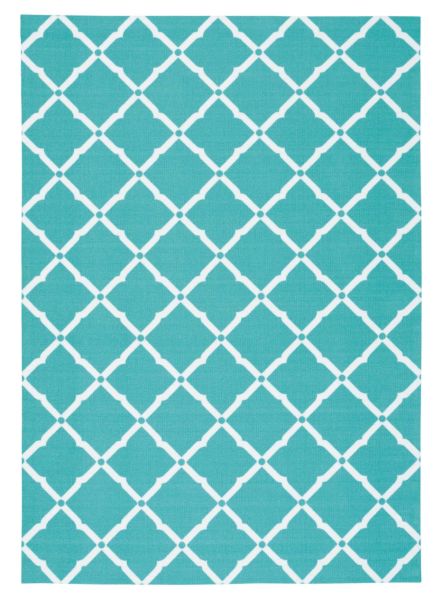 Nourison Home & Garden Aqua 4'4" x 6'3"