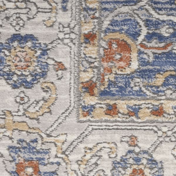 Nicole Curtis Series 4 Light Blue Grey 2'2" x 7'6" Runner Collection