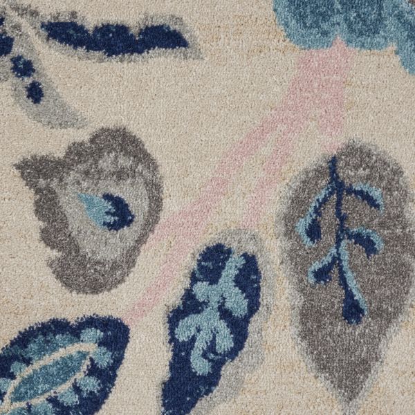 Nourison Home Tranquil Ivory/Light Blue