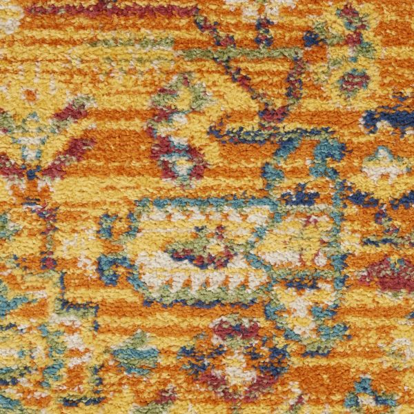 Nourison Home Allur Orange Multicolor 5'3" x 7'3"