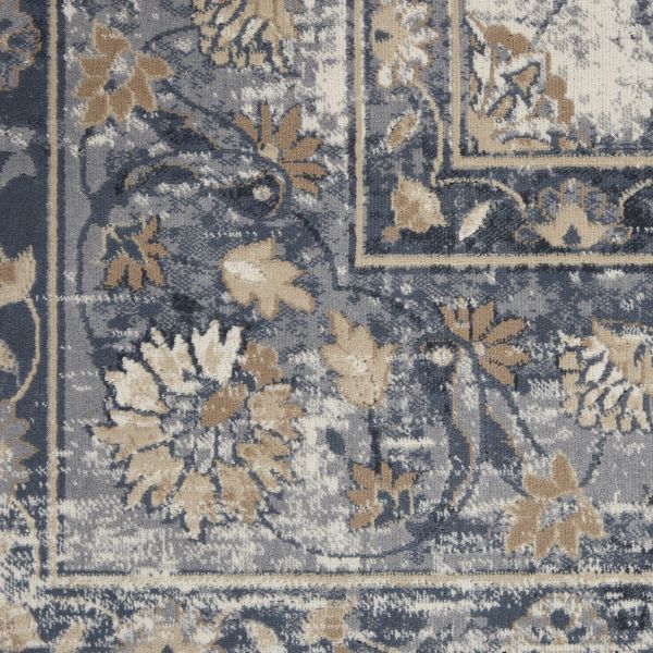 Nourison Home Malta Blue/Ivory 7'10" x 10'10"