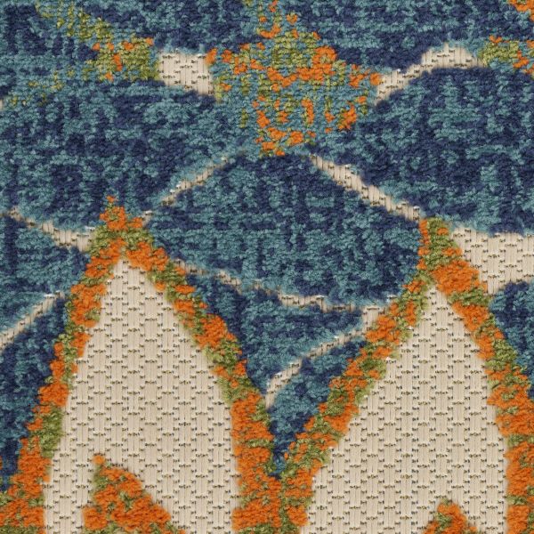 Nourison Home Aloha Blue Green