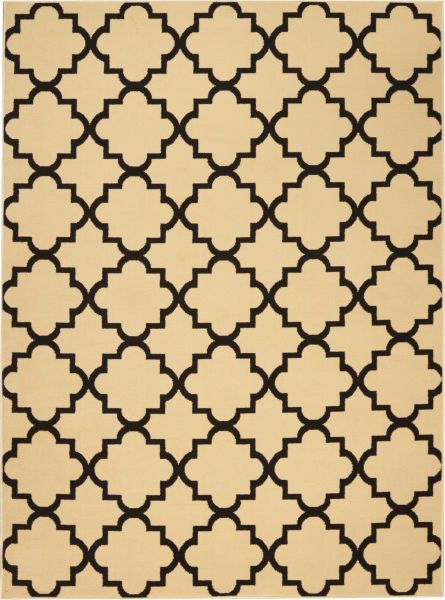 Nourison Home Grafix Cream/Black 5'3" x 7'3" Collection