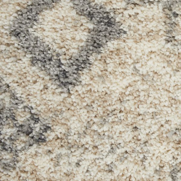 Nourison Home Oslo Shag Ivory/Grey