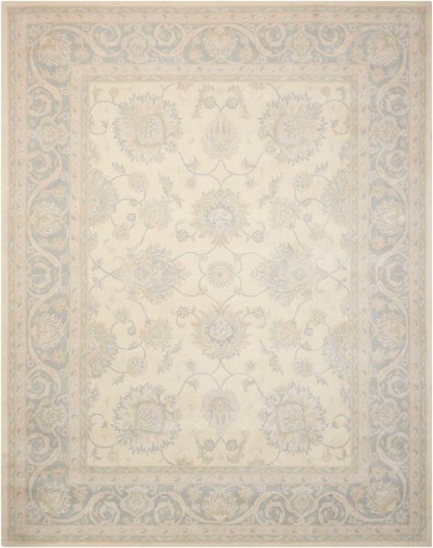 Nourison Home Royal Serenity Ivory/Blue 5'6" x 7'5" Collection
